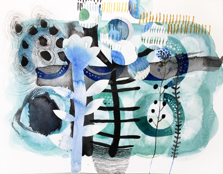 Kolaj,  10,6x13,8 in 