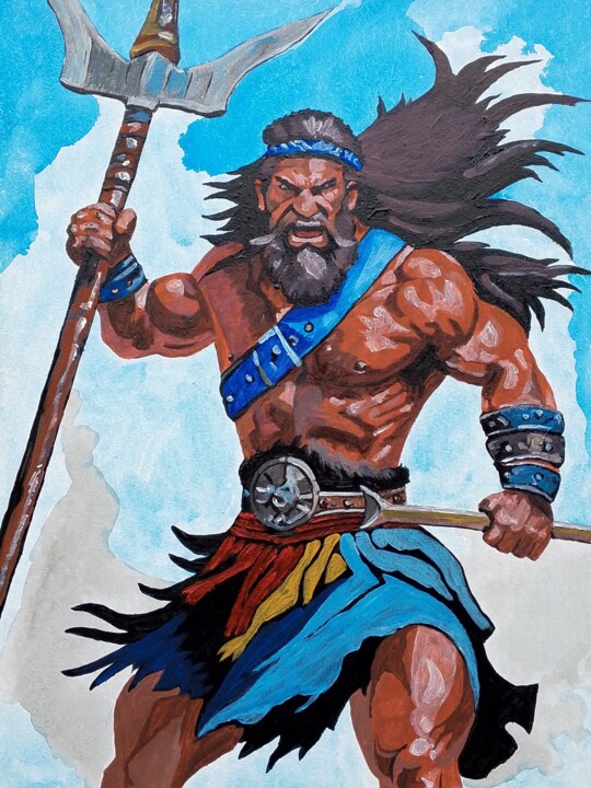 "Варвар" başlıklı Tablo Art-Teodora tarafından, Orijinal sanat, Akrilik