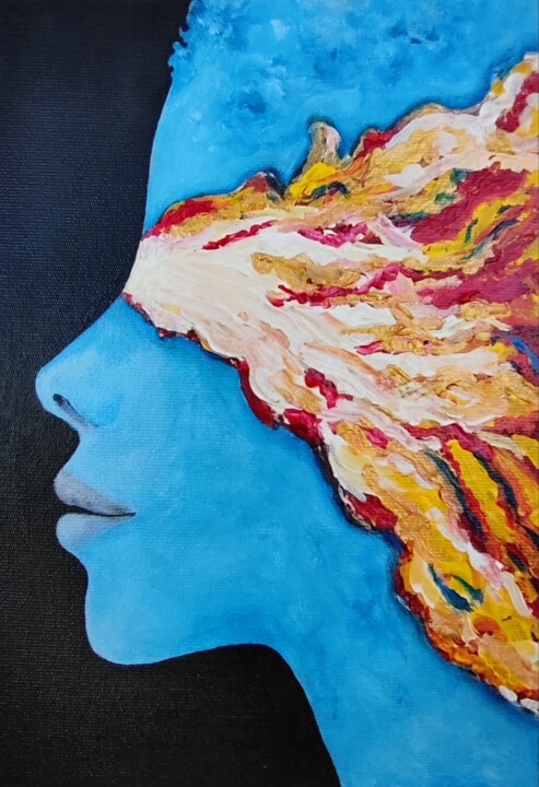 Peinture intitulée "To Remain the Light" par Helen Spoon, Œuvre d'art originale, Acrylique Monté sur Panneau de bois