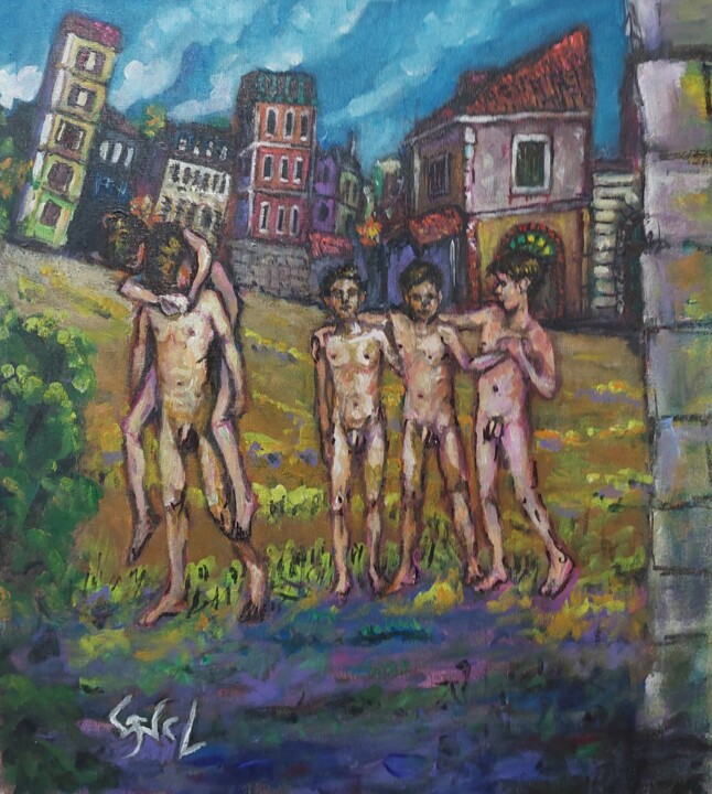 "Activities" başlıklı Tablo Giorgos Nicolaou (Gncl) tarafından, Orijinal sanat, Akrilik