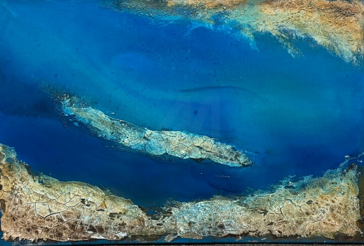 "Costa IV" başlıklı Tablo Marion Kotyba tarafından, Orijinal sanat, Akrilik Ahşap Sedye çerçevesi üzerine monte edilmiş