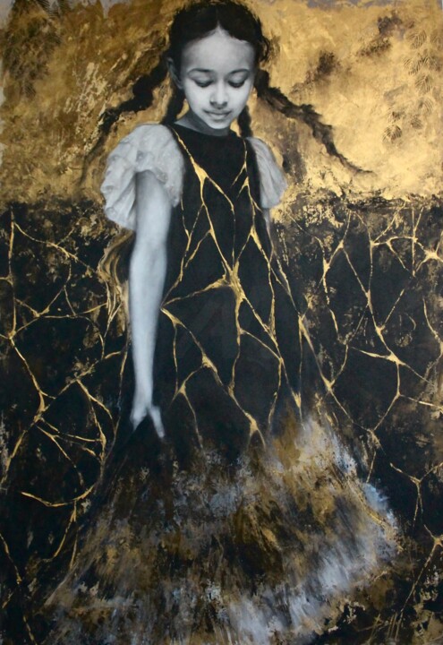 Pintura intitulada "And a Thousand Time…" por Federica Belloli, Obras de arte originais, Acrílico Montado em Armação em made…