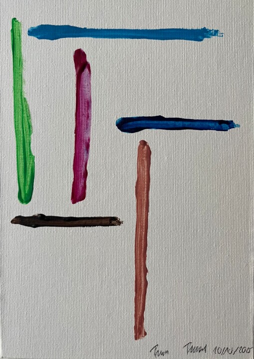 "Traces I" başlıklı Tablo Franz Friedel tarafından, Orijinal sanat, Akrilik