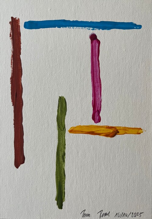 "Traces II" başlıklı Tablo Franz Friedel tarafından, Orijinal sanat, Akrilik