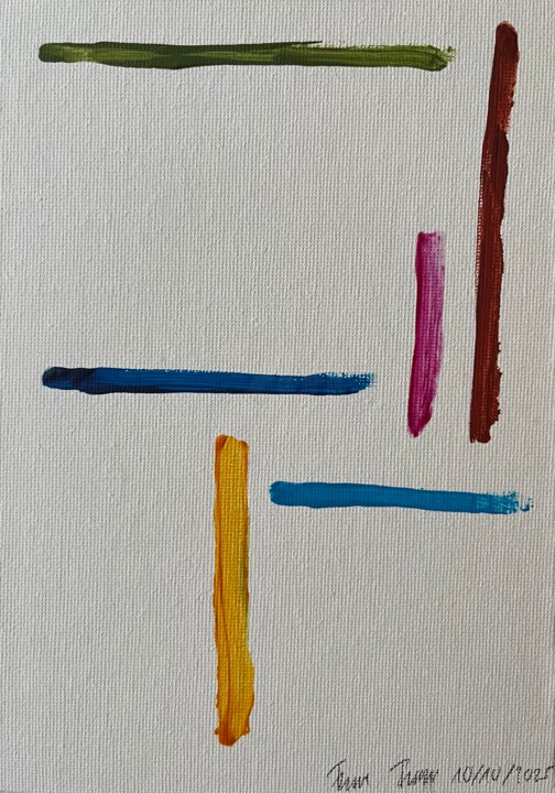 "Traces V" başlıklı Tablo Franz Friedel tarafından, Orijinal sanat, Akrilik