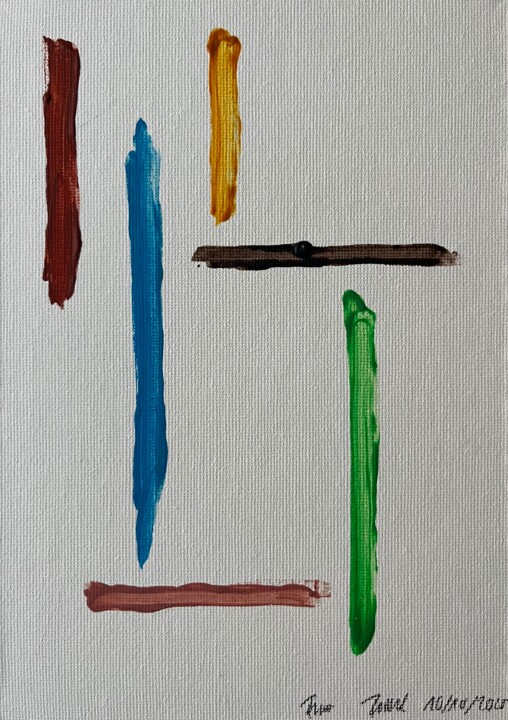 "Traces VI" başlıklı Tablo Franz Friedel tarafından, Orijinal sanat, Akrilik