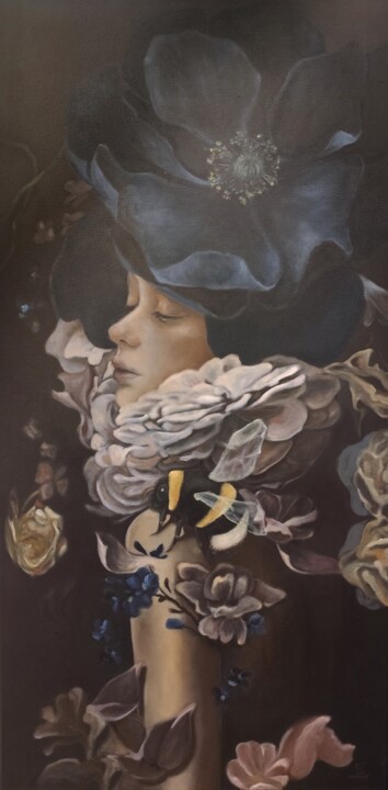 Peinture intitulée "A Dream of Land and…" par Veronica Ciccarese, Œuvre d'art originale, Huile Monté sur Châssis en bois