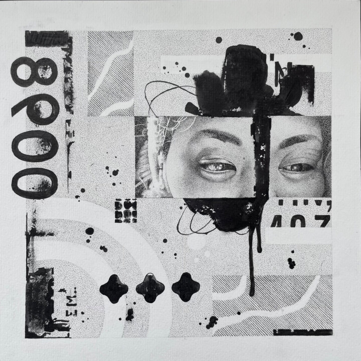 "EM-8900" başlıklı Resim Pavel Tong tarafından, Orijinal sanat, Mürekkep