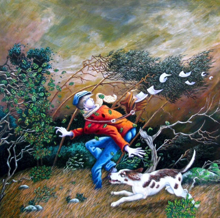 "die im Wind laufen" başlıklı Tablo Picturewall tarafından, Orijinal sanat, Akrilik