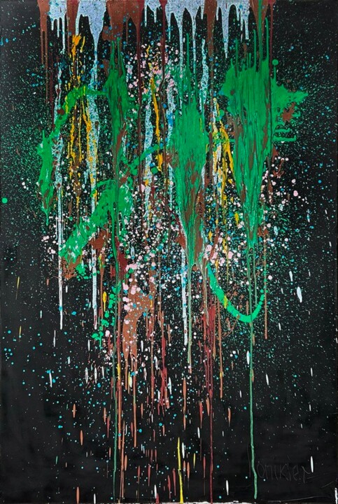 Malarstwo zatytułowany „Hima Jomo “Summer i…” autorstwa Alla Ronikier, Oryginalna praca, Olej