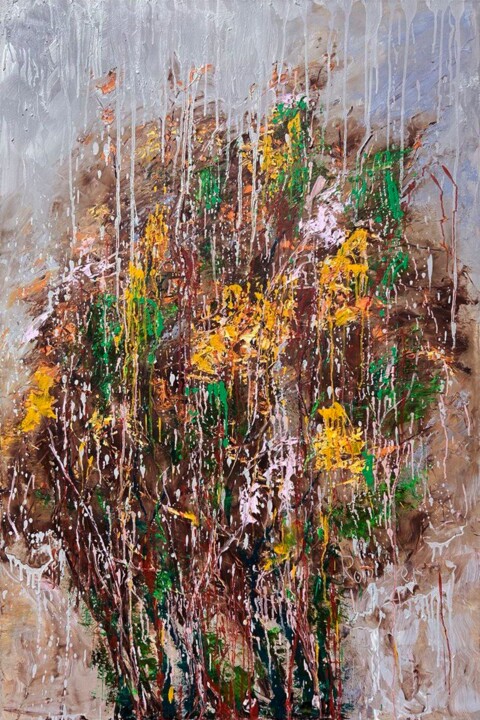 Malarstwo zatytułowany „Hima Jomo “Summer i…” autorstwa Alla Ronikier, Oryginalna praca, Olej