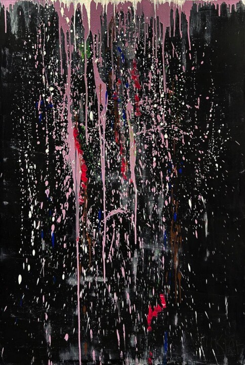 Malarstwo zatytułowany „Puredistance “Divan…” autorstwa Alla Ronikier, Oryginalna praca, Olej