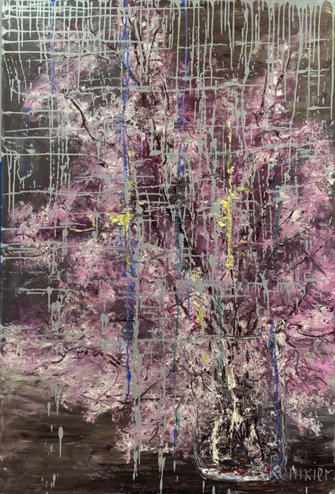 Malarstwo zatytułowany „Puredistance “Divan…” autorstwa Alla Ronikier, Oryginalna praca, Olej