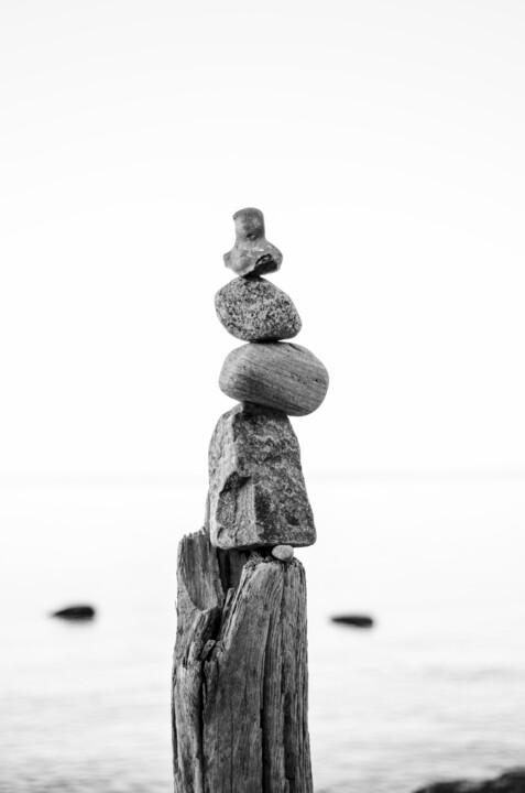 Photography titled "Balance - Black and…" by Ron Kramer, Original Artwork, Digital Photography