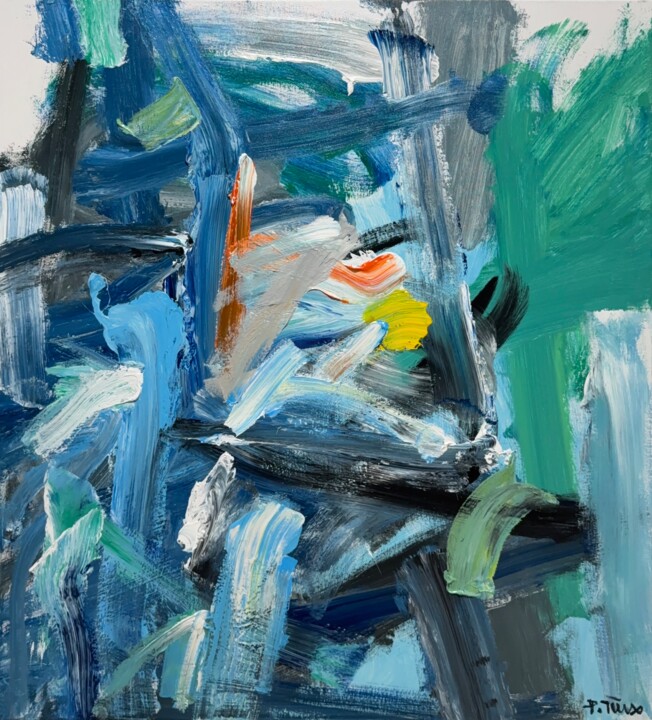 "Abstract October (B…" başlıklı Tablo Tung Duc Pham tarafından, Orijinal sanat, Akrilik