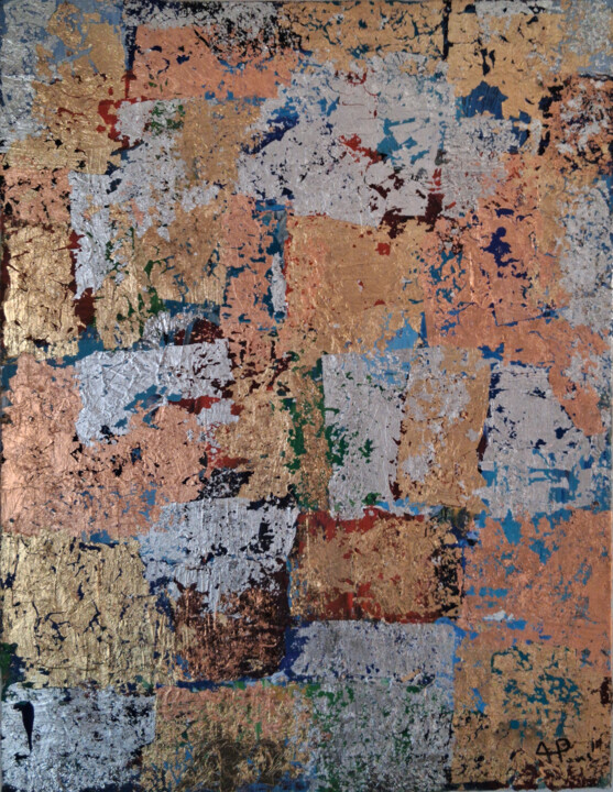 Malarstwo zatytułowany „Improvisation et es…” autorstwa Alexandre Pons, Oryginalna praca, Akryl Zamontowany na Drewniana ram…