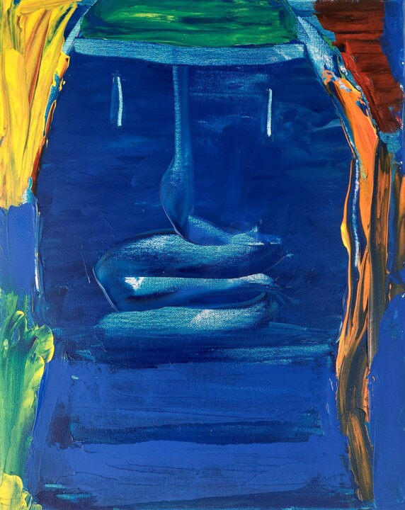 "Palette de Couleurs…" başlıklı Tablo Orlane Grelet tarafından, Orijinal sanat, Akrilik Ahşap Sedye çerçevesi üzerine monte…