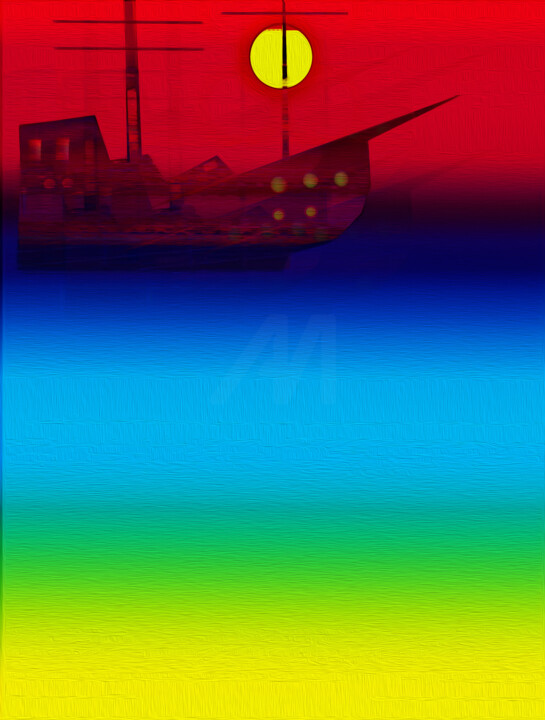 "Sea serenity" başlıklı Dijital Sanat Hassan Maamoun tarafından, Orijinal sanat, Dijital Resim