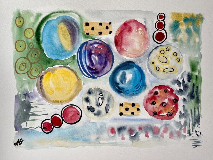 "Предвкушение праздн…" başlıklı Tablo Юлия Антонюк tarafından, Orijinal sanat, Suluboya