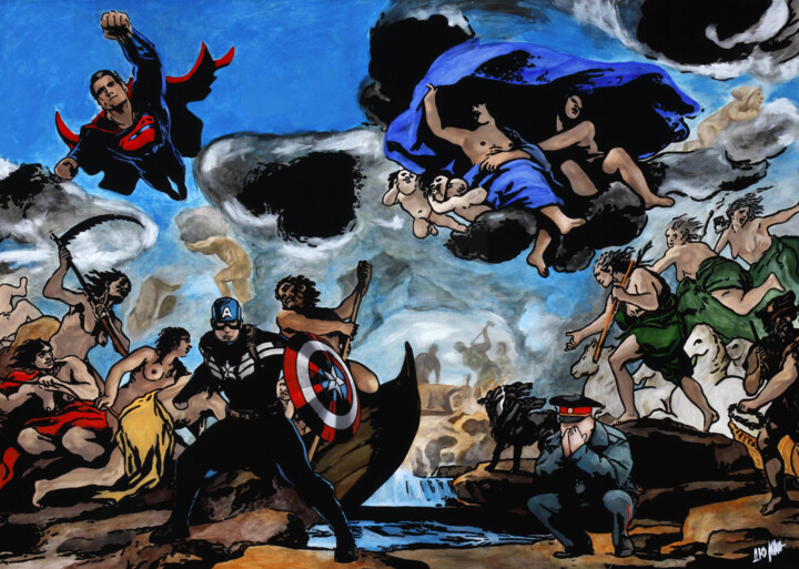 Painting titled "Bored By Dreams" by Denis Mikhaylov, Original Artwork, Acrylic