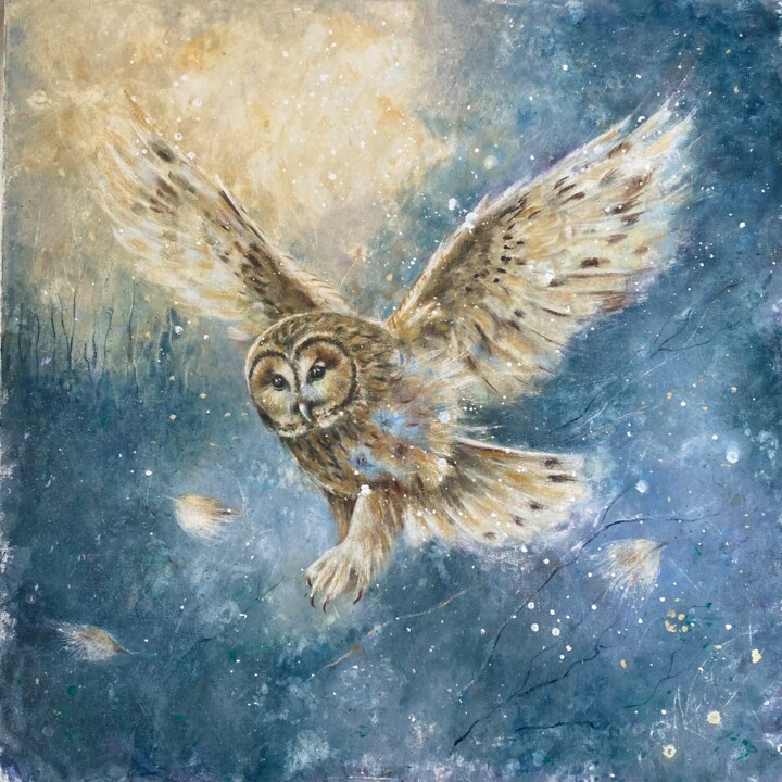 "Silent Hunt" başlıklı Tablo Natalia Pettersson tarafından, Orijinal sanat, Petrol