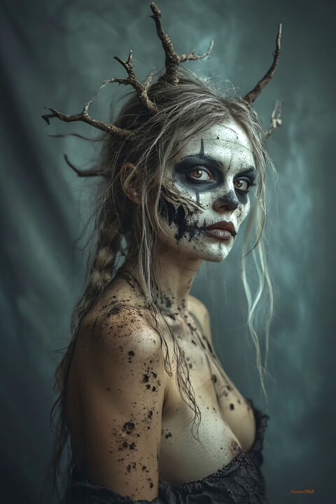 "Halloween Girl - 03" başlıklı Dijital Sanat Cosmicphil1 tarafından, Orijinal sanat, Dijital Resim