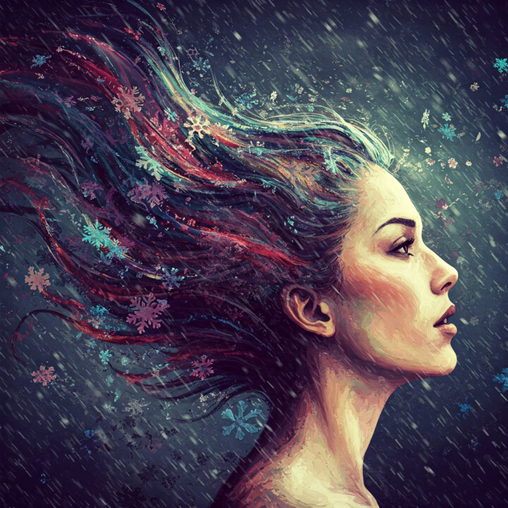 "Winter Spirit" başlıklı Dijital Sanat Alex Mir tarafından, Orijinal sanat, Dijital Resim