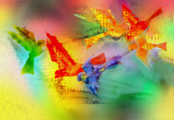 "Migration" başlıklı Dijital Sanat Hassan Maamoun tarafından, Orijinal sanat, Dijital Resim