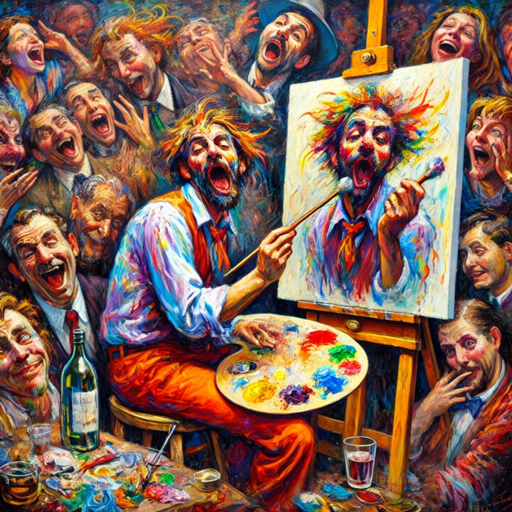 "Laughter and Chaos" başlıklı Dijital Sanat Eagleboythegiver Agare Abel Oghenevo tarafından, Orijinal sanat, Dijital Resim