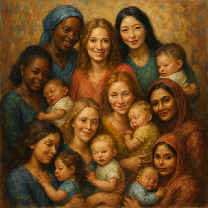 "Mothers of the World" başlıklı Dijital Sanat Eagleboythegiver Agare Abel Oghenevo tarafından, Orijinal sanat, Dijital Resim