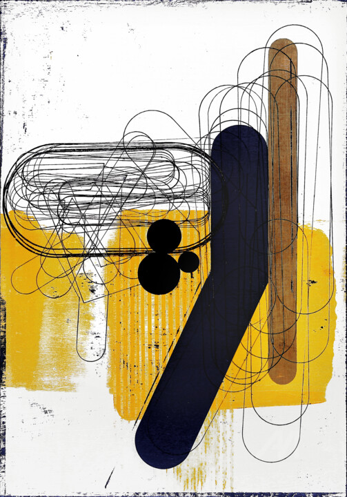 Pintura intitulada "Entropy Zone 31." por Petr Strnad, Obras de arte originais, Acrílico