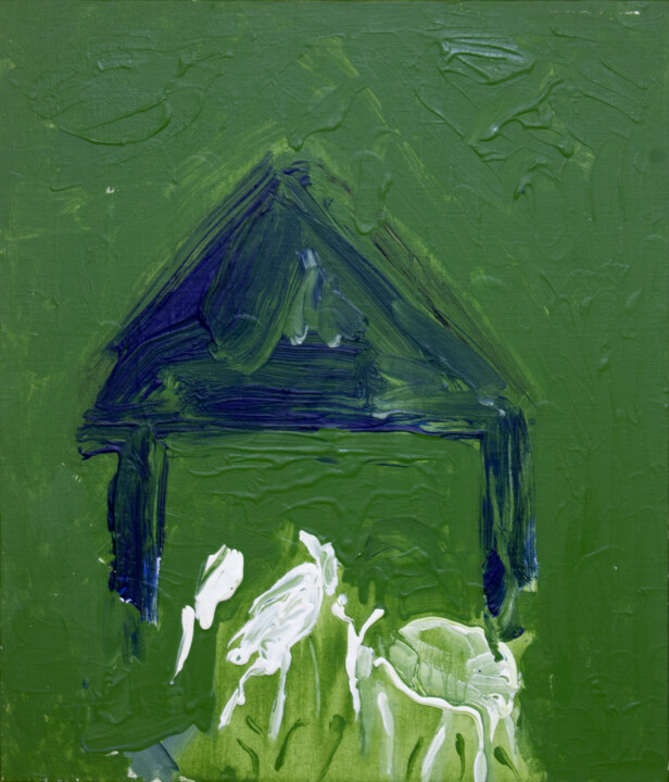 Peinture intitulée "see390" par Seungho Jang, Œuvre d'art originale, Acrylique Monté sur Panneau de bois