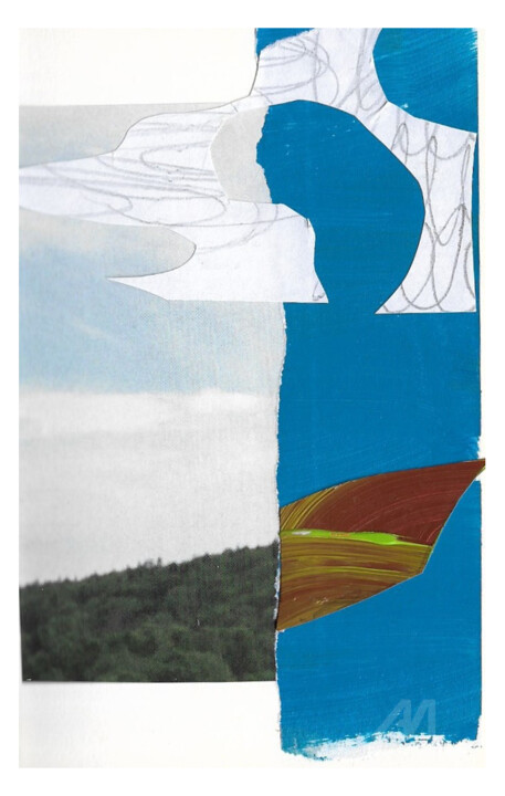 "abstract landspace…" başlıklı Kolaj Ангелина Лях tarafından, Orijinal sanat, Kolaj