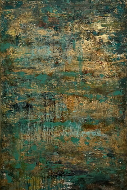 Painting titled "Echoes of Light" by Lada Bozhina, Original Artwork, Acrylic