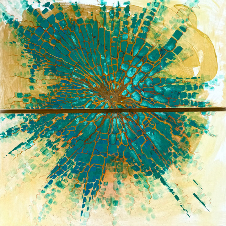 Painting titled "Expansion" by Lada Bozhina, Original Artwork, Acrylic