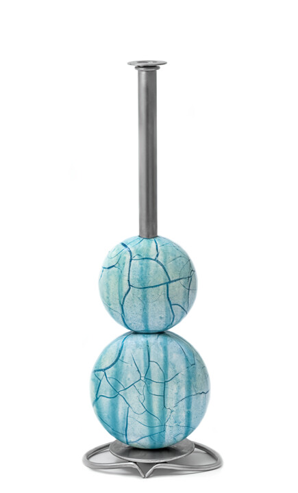 Γλυπτική με τίτλο "Rappatu 5" από A-Design-A By Mario Messina, Αυθεντικά έργα τέχνης, Από ανοξείδωτο χάλυβα