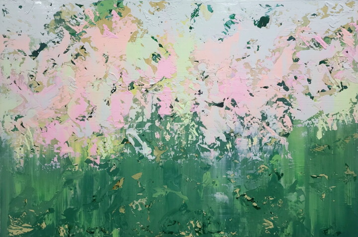 Pintura intitulada "Abstract 2569" por Alex Senchenko, Obras de arte originais, Acrílico Montado em Armação em madeira