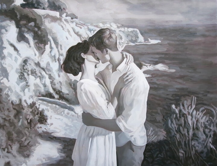 Malarstwo zatytułowany „I remember you when…” autorstwa Gabriel Cristian Matei, Oryginalna praca, Olej