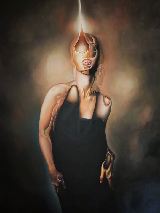 Pintura intitulada "CANDEDON" por Stefano Mazzolini, Obras de arte originais, Óleo