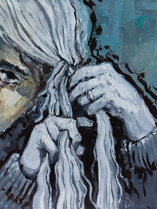 "Braids" başlıklı Tablo Ekaterina Dutkevich tarafından, Orijinal sanat, Petrol Ahşap Sedye çerçevesi üzerine monte edilmiş