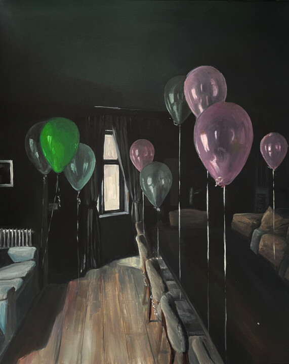 "before after" başlıklı Tablo Elina Evstig tarafından, Orijinal sanat, Petrol Ahşap Sedye çerçevesi üzerine monte edilmiş