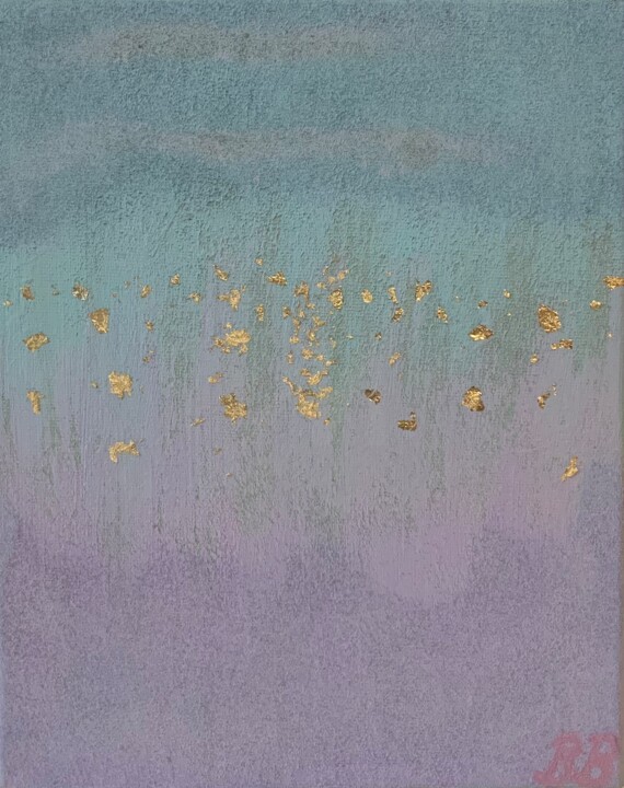 Painting titled "Sky" by Barbara Bozsa, Original Artwork, Acrylic Mounted on Wood Stretcher frame