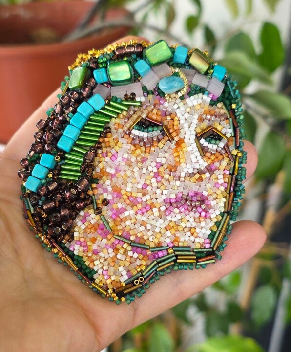 Sztuka tkaniny,  2,8x2,4 in 