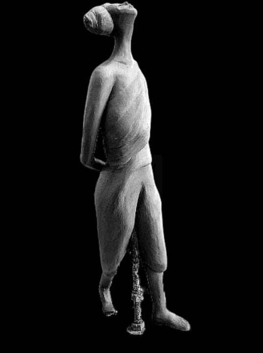 Sculpture titled "Dafne" by Isabela Menegazzo, Original Artwork, Bronze