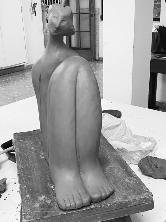 Sculpture,  16.9x13.8 in 