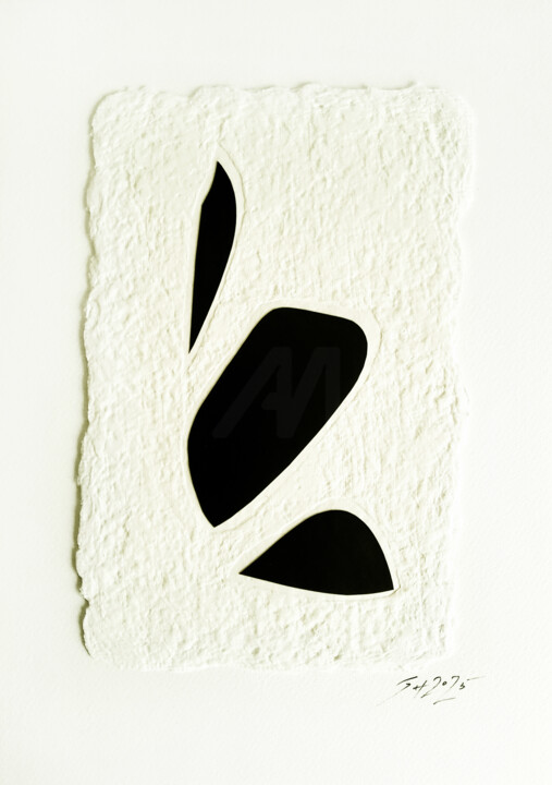 拼贴 标题为“Paper Organics: Bir…” 由Oksana Shatalova, 原创艺术品, 拼贴