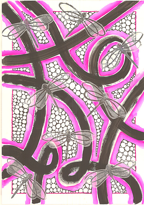 拼贴 标题为“Sutil metamorfosis” 由Kar Sánchez, 原创艺术品, 拼贴