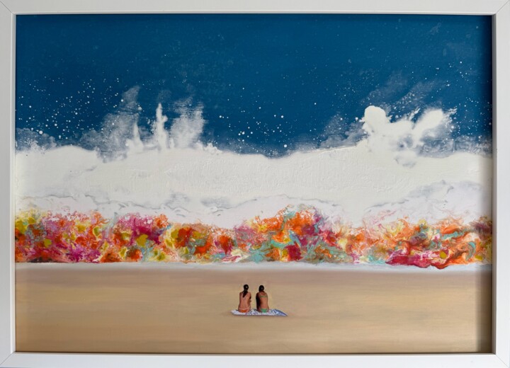 Pintura intitulada "Sharing Solitudes n…" por Stefano Pallara, Obras de arte originais, Acrílico