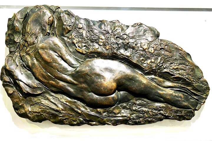 Γλυπτική με τίτλο "Sensualità" από Aldo Falchi, Αυθεντικά έργα τέχνης, Μπρούντζος Τοποθετήθηκε στο Plexiglass