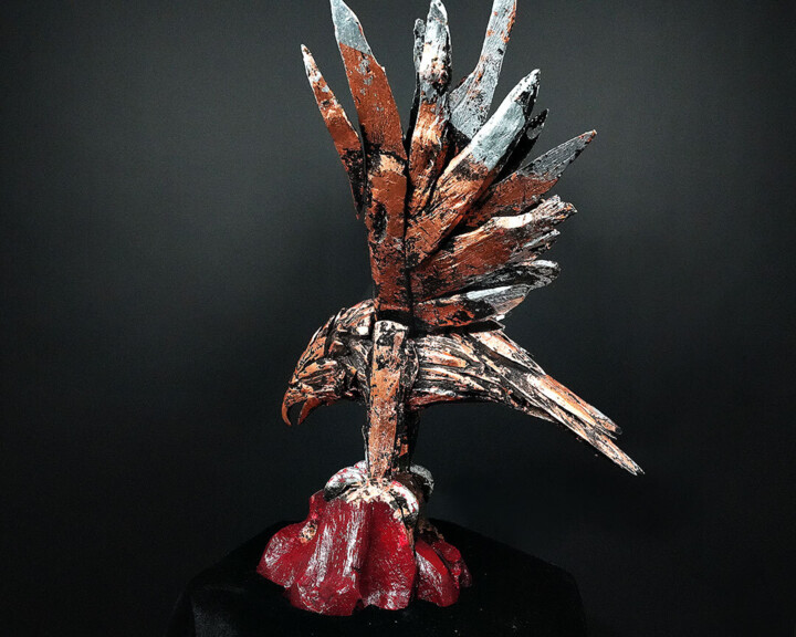 雕塑 标题为“Abstract Eagle” 由Theo Mackaay, 原创艺术品, 丙烯